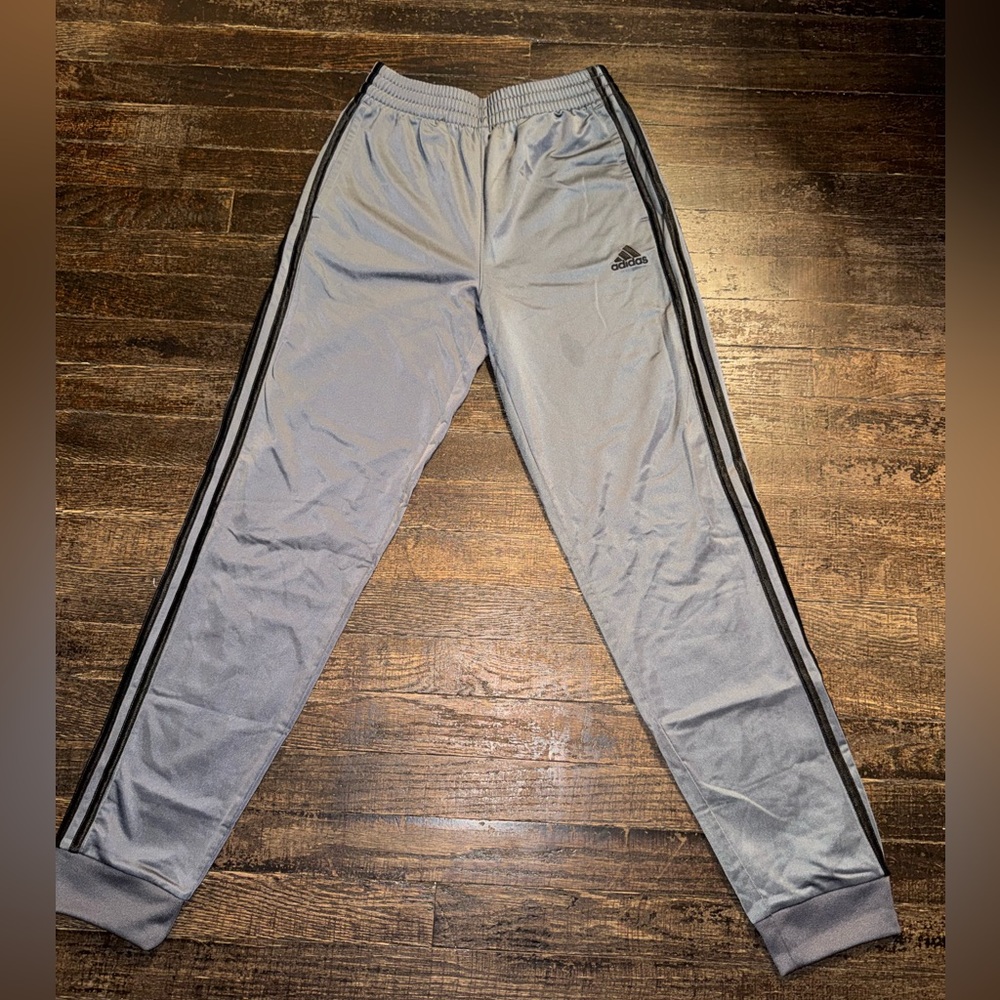 Adidas Kids Gray Track Pants Size L 14-16